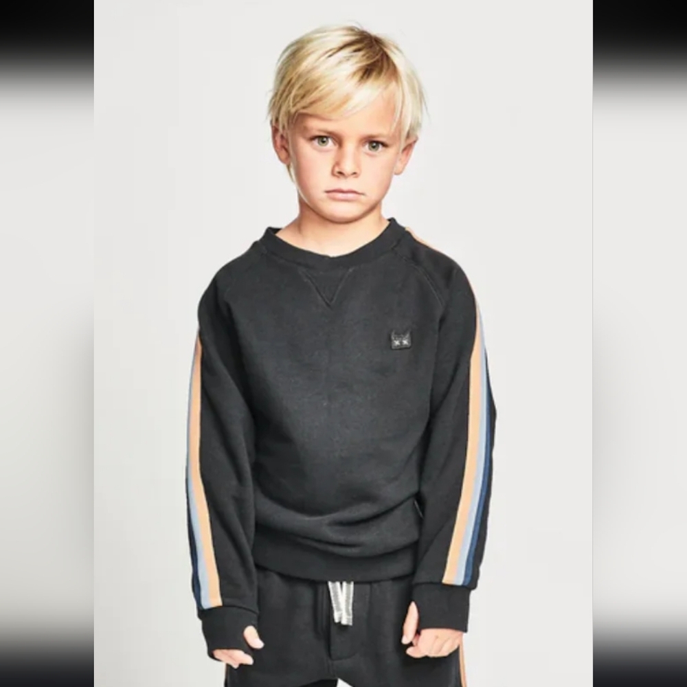 MUNSTER KIDS Boys Sweatshirt Long Sleeve Shirt Munster Kids Chase Crew Black 5